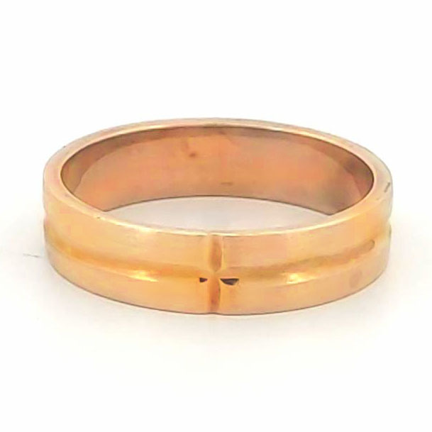 [372310/4.0/AMA18/4] ARGOLLA AMA DELGADA CON CRUZ AL CENTRO (Oro amarillo 18kt, 4mm, 4.0)