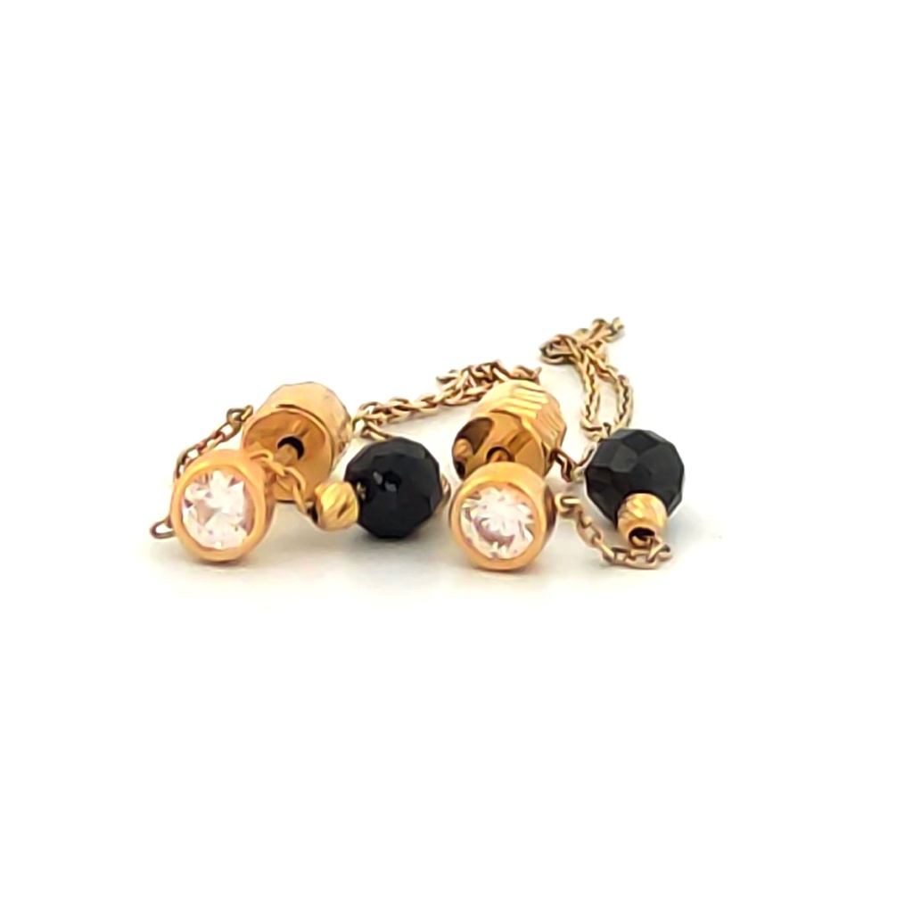 BROQUEL BARRIL CON CADENA Y ONIX