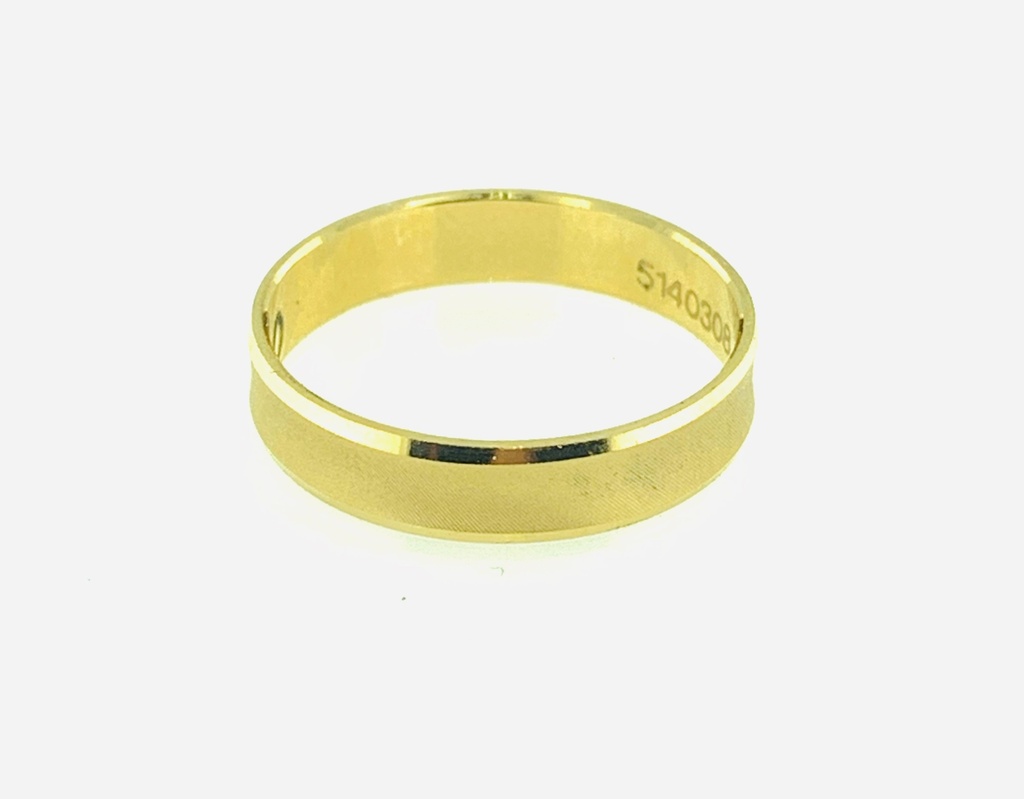 [372302/4.0/AMA18/4] ARGOLLA DIAMANTADA 4MM (Oro amarillo 18kt, 4.0)