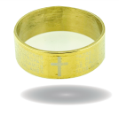 [372142/4.0/AMA18/6] ARGOLLA LISA CON PADRE NUESTRO (Oro amarillo 18kt, 6mm, 4.0)
