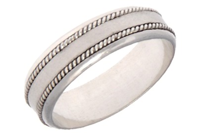 [372006/4.0/AMA18/4] ARGOLLA MATE CENTRO DOBLE ENCARRETILLADO (Oro amarillo 18kt, 4.0)