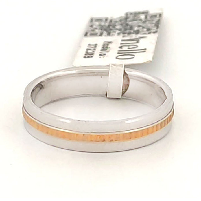 [372309/4.0/AMA18/4] ARGOLLA ORO AMA AL CENTRO Y FILOS LUSTRE (Oro amarillo 18kt, 4mm, 4.0)