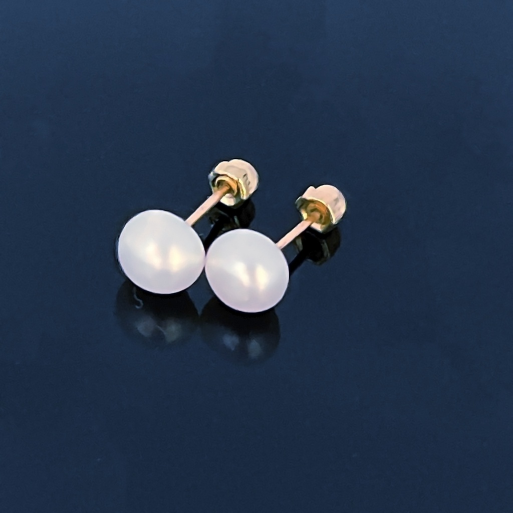 BROQUEL PERLA 4 (Oro amarillo 10kt)